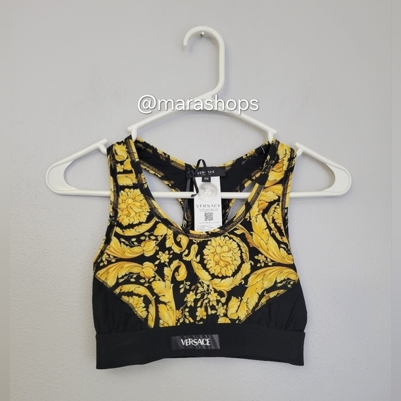 Versace Barocco Print Sports Bra - Picture 3 of 6